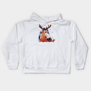 Christmas horse Kids Hoodie